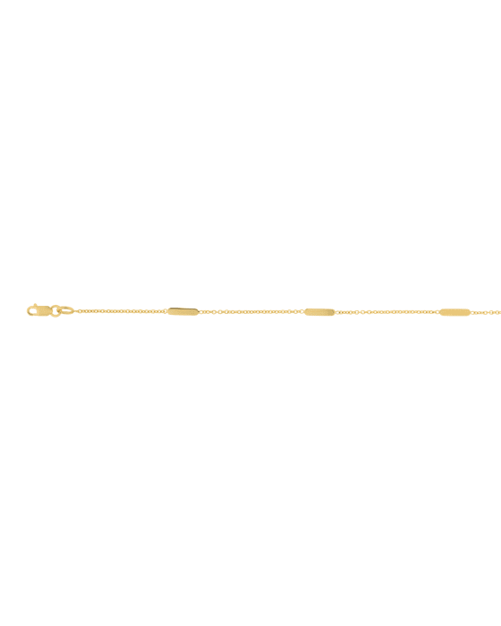 9CT Y/G BAR BLT 1.25mm/18cm